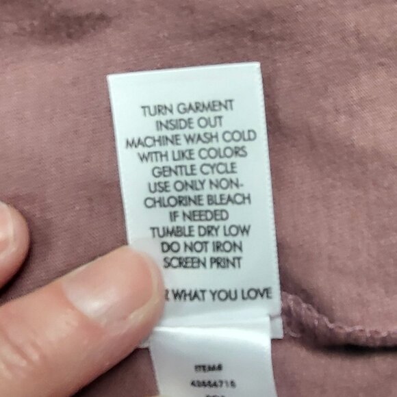 NWOT Torrid Classic Fit long-sleeve t-shirt mauve oversized Torrid size 00 or 10 - Picture 5 of 7